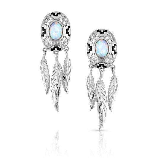 Montana Silversmith Divine Touch Opal Earrings