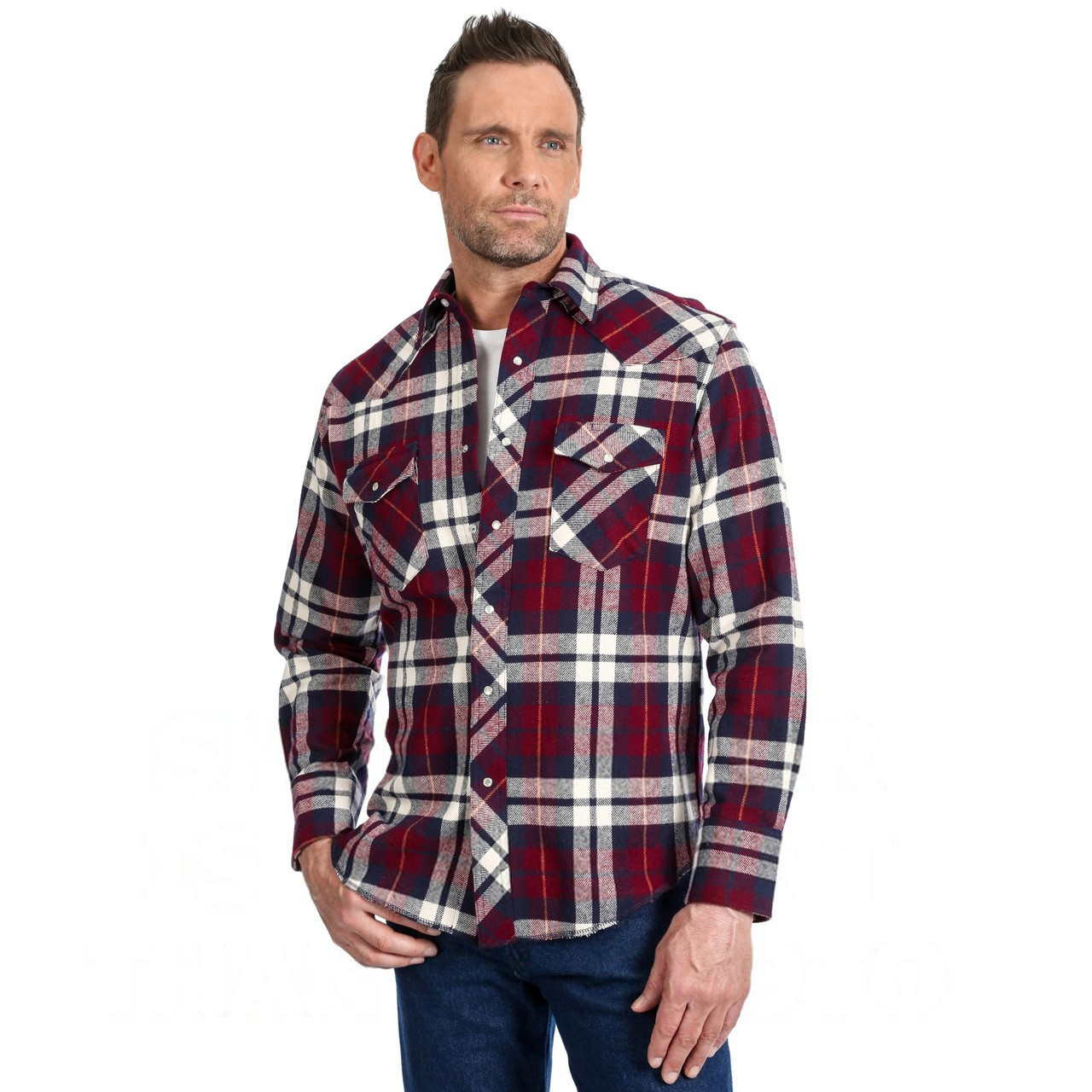 Wrangler Men's Brushed Flannel Plaid Shirts - ROTATING ASSORTMENT - Irvine Tack & Western Wear
