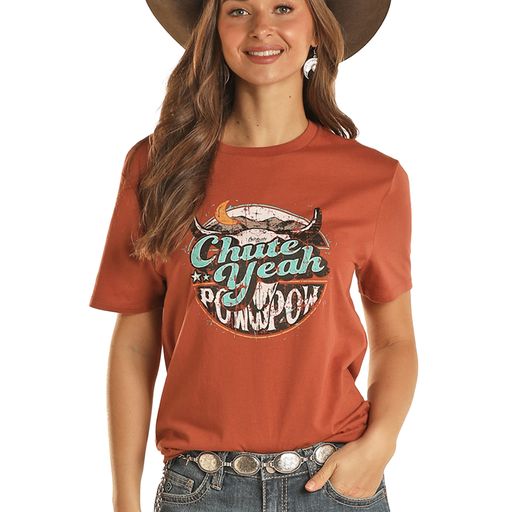 Rock & Roll Unisex Dale Graphic Tee - Rust