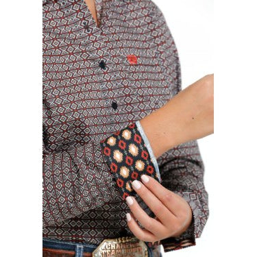 Cinch Women's Long Sleeve Button-Down Western Shirt - Multi