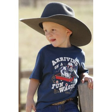 Cinch Boy's Fun Wagon T-Shirt - Navy