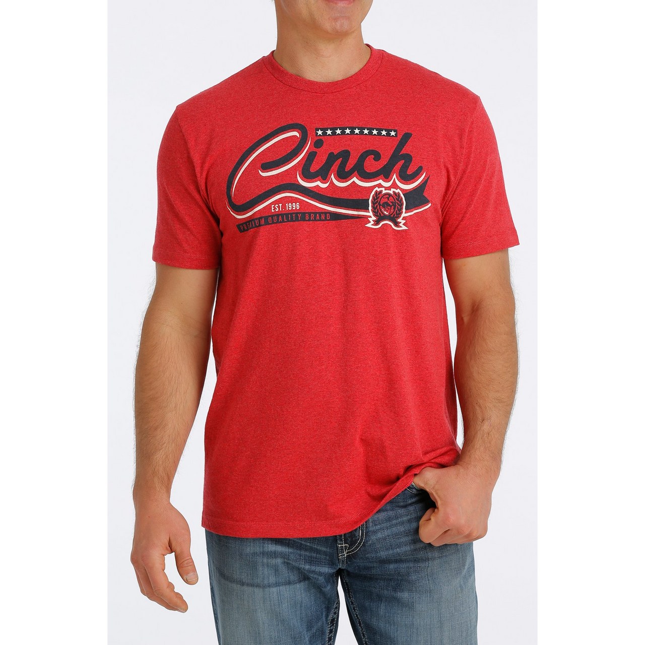 Cinch Men's Cinch T-Shirt - Heather Red