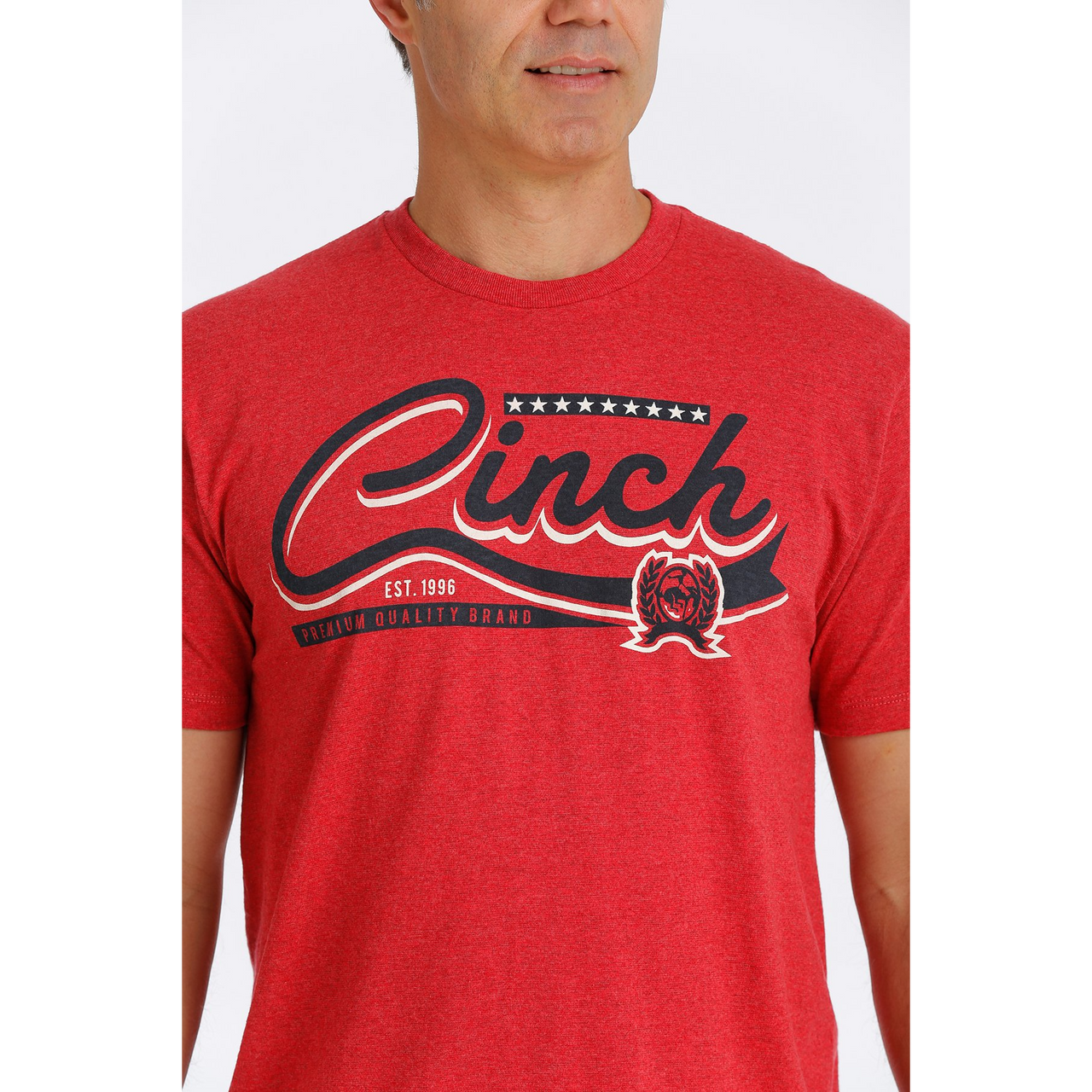 Cinch Men's Cinch T-Shirt - Heather Red