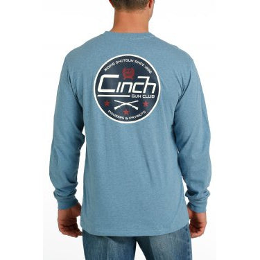 Cinch Men's Long Sleeve Gun Club Tee - Blue