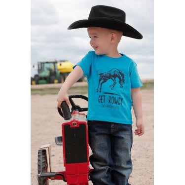 Cinch Boy's Short Sleeve Tee - Turquoise