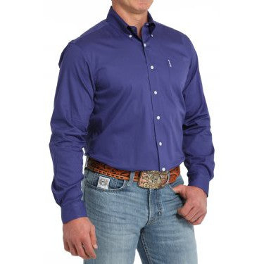 Cinch Men's Modern Fit Button Down Shirt - Purple