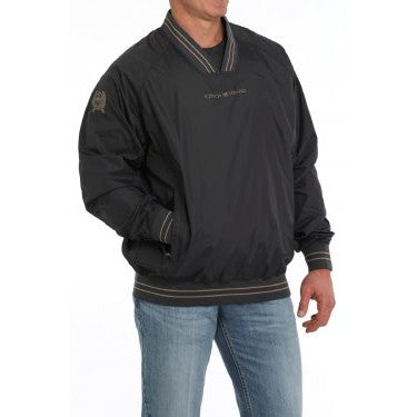 Cinch Men's Vintage Nylon Pullover Wind Shirt - Charcoal