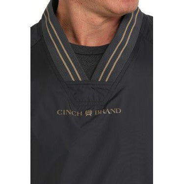 Cinch Men's Vintage Nylon Pullover Wind Shirt - Charcoal