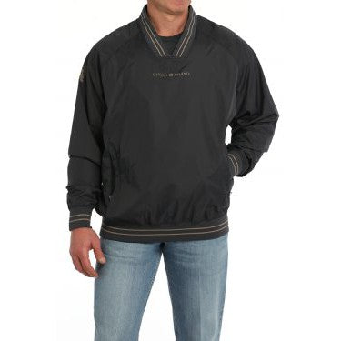 Cinch Men's Vintage Nylon Pullover Wind Shirt - Charcoal