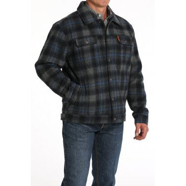 Cinch Men's Wooly Trucker Jacket - Navy