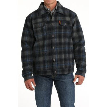 Cinch Men's Wooly Trucker Jacket - Navy