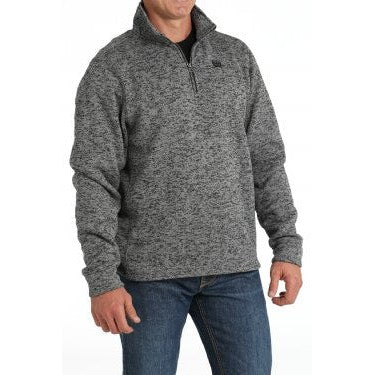 Cinch Men's 1/4 Zip Pullover Sweater - Grey