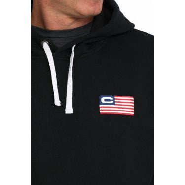 Cinch Men's Vintage American Logo Hoodie - Black