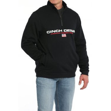 Cinch Men's 1/4 Zip Pullover - Black