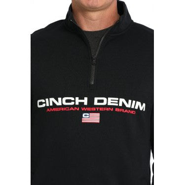 Cinch Men's 1/4 Zip Pullover - Black