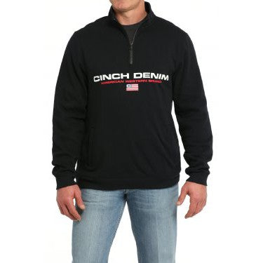 Cinch Men's 1/4 Zip Pullover - Black