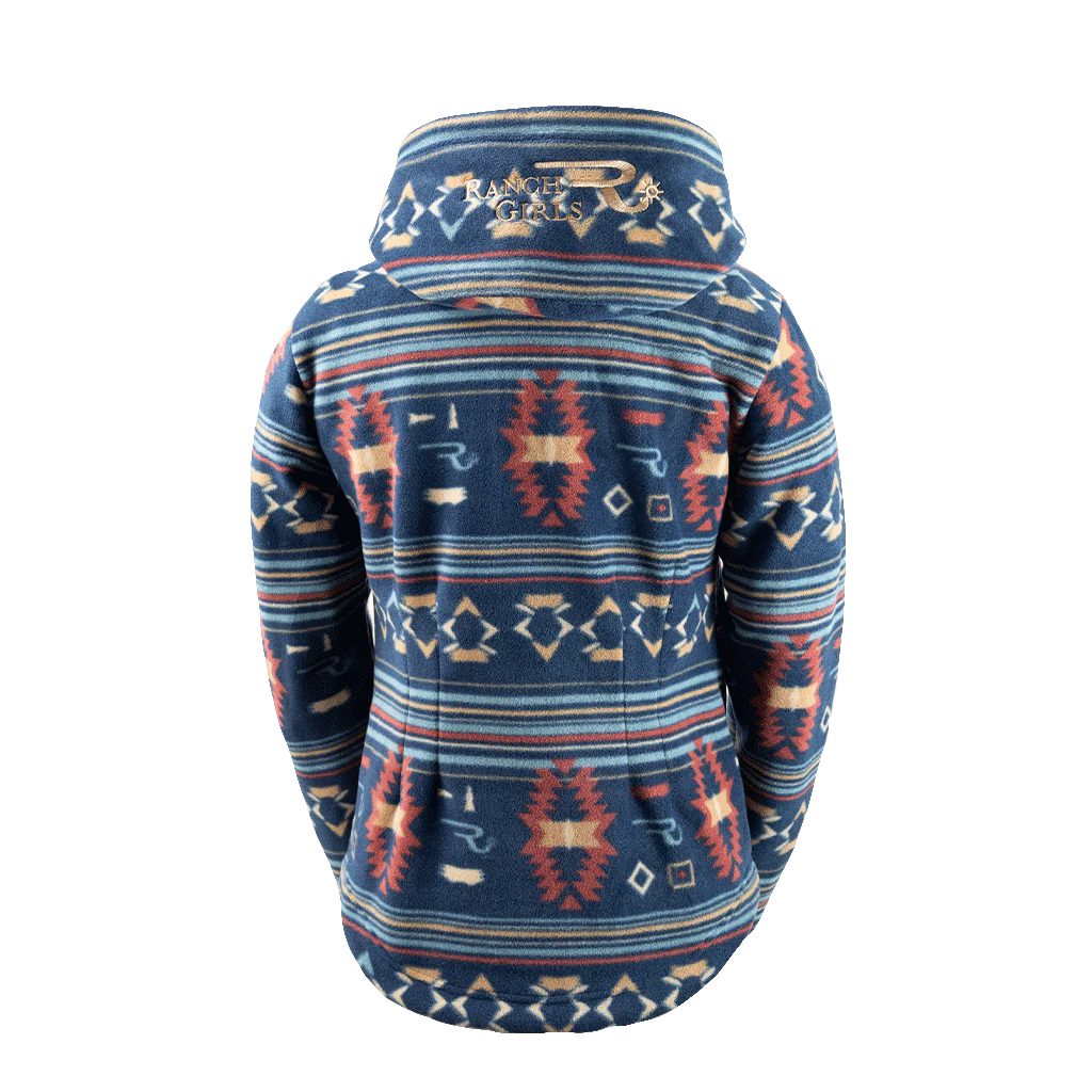 RG Long Sleeve Abby Polar Fleece Jacket - Teal Blue