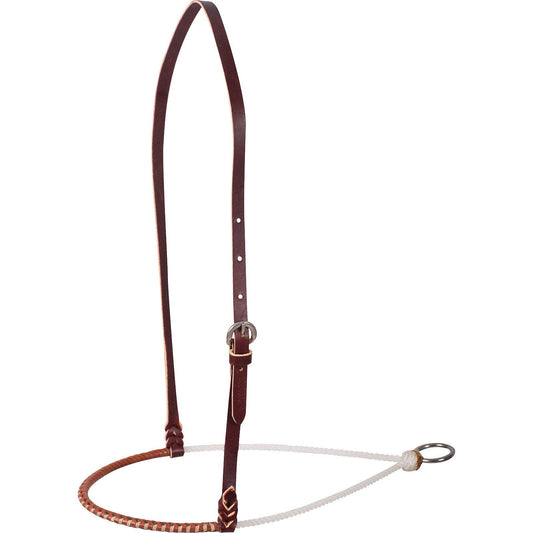 Martin Single Rope Noseband 3/16" Rope W/Leather Cover