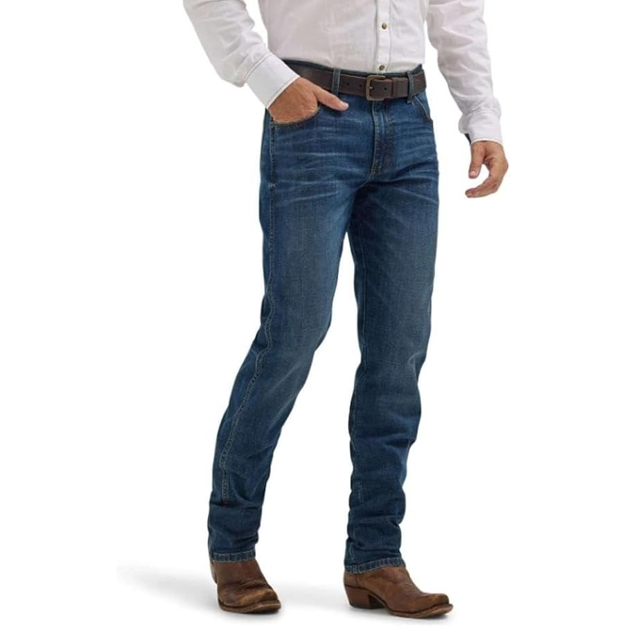 Wrangler Men's Retro 88 Slim Straight Jeans - Dark Wash
