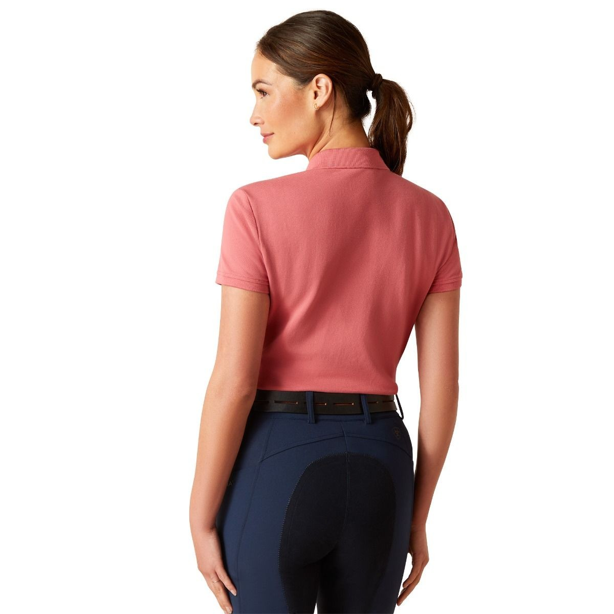 Ariat Women's Prix 2.0 Polo Short Sleeve T-Shirt - Slate Rose