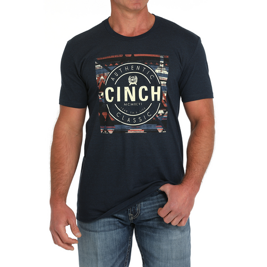 Cinch Men's Short Sleeve Tee Shirt - Navy