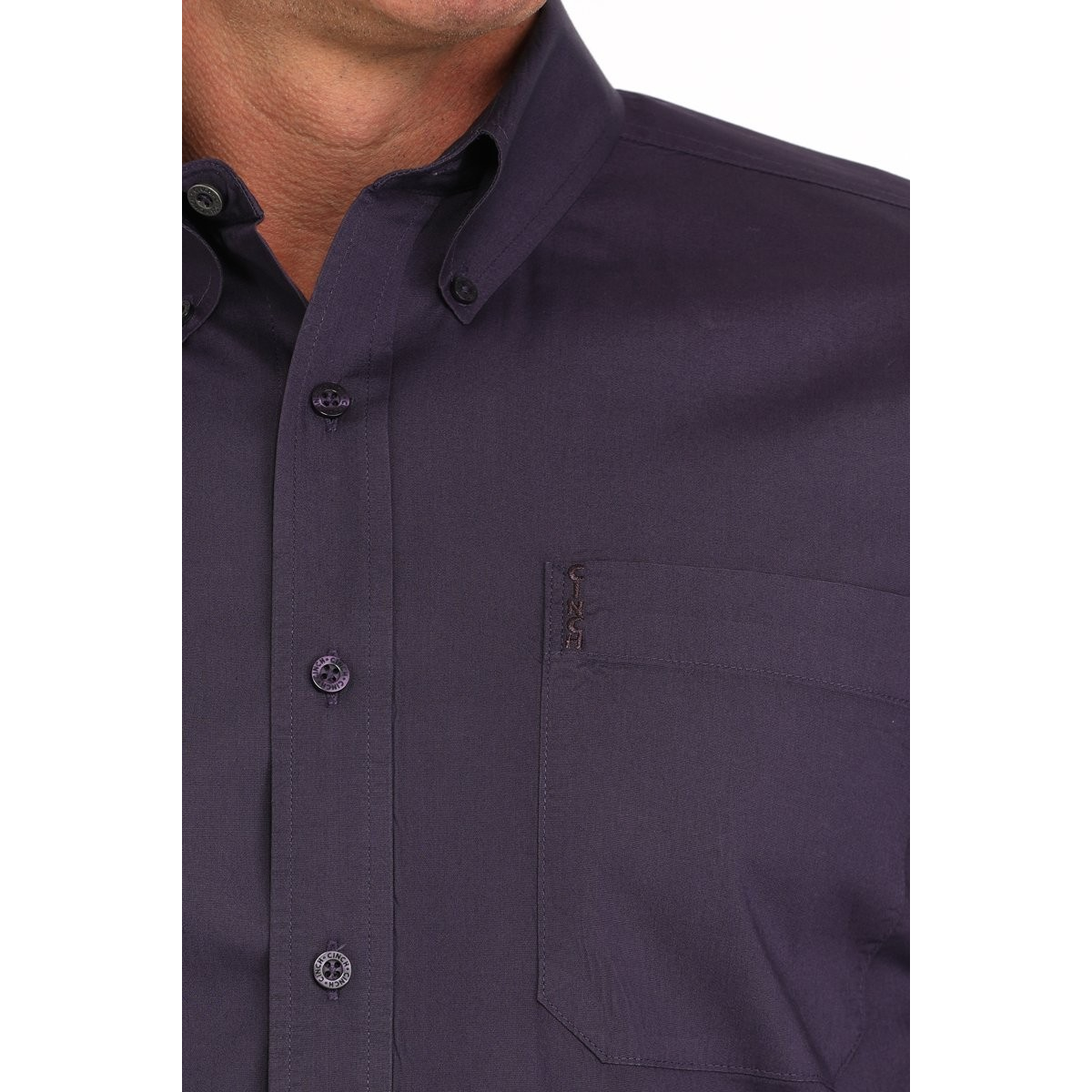 Cinch Men's Long Sleeve  Western Shirt- Purple