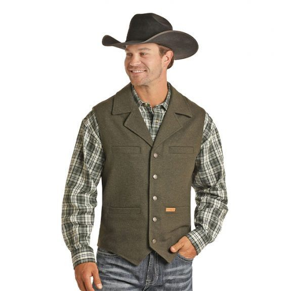Powder River Solid Snap Closure Montana Vest - Assorted Colours