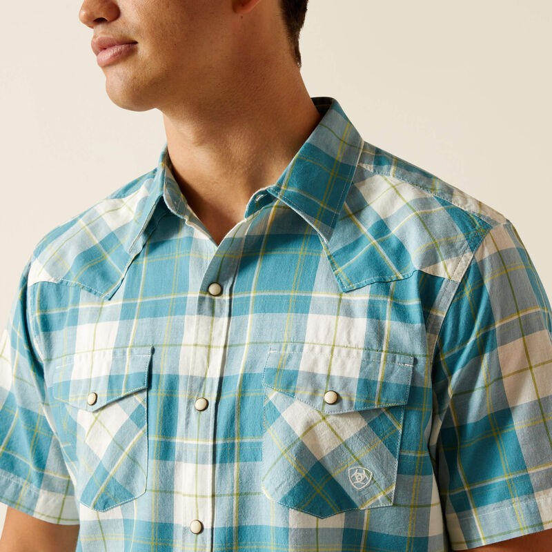 Ariat Men's Short Sleeve Harry Retro Fit Shirt - Gasoline