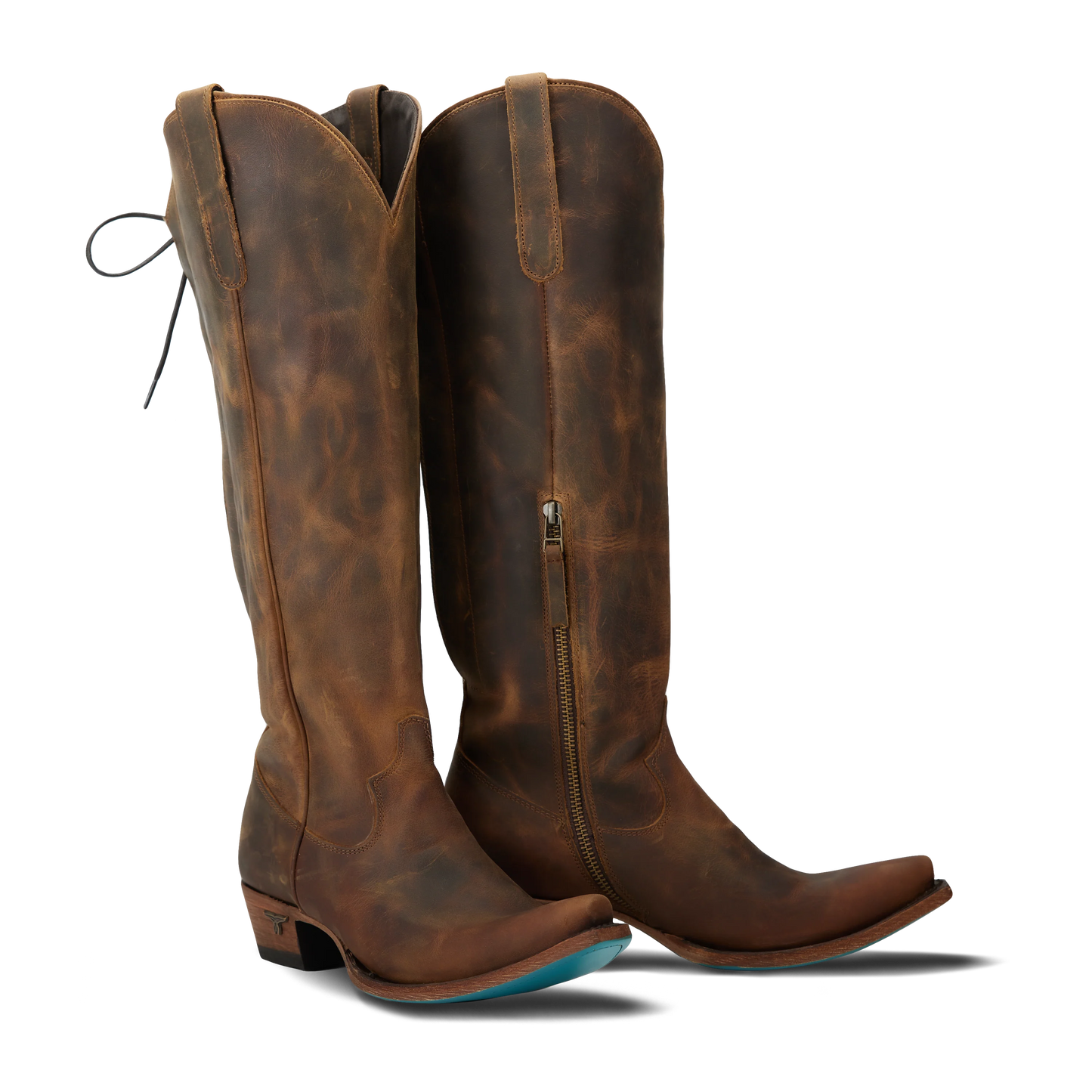 Lane Boots Women's Olivia Jane Knee High Corset - Burnt Caramel