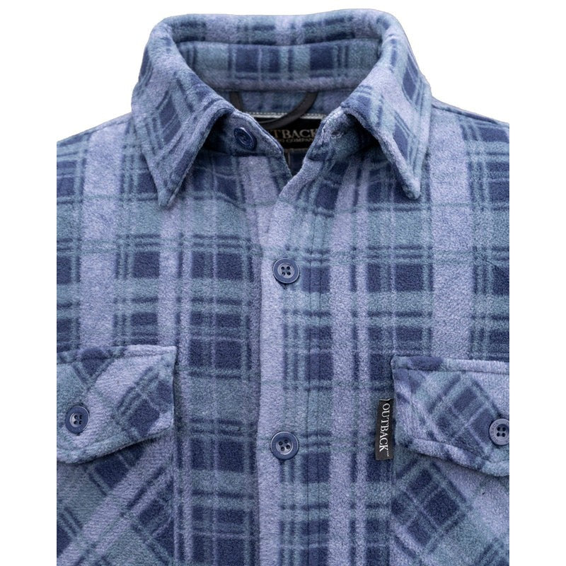 Outback Men's Chad Fleece Plaid Big Shirt-