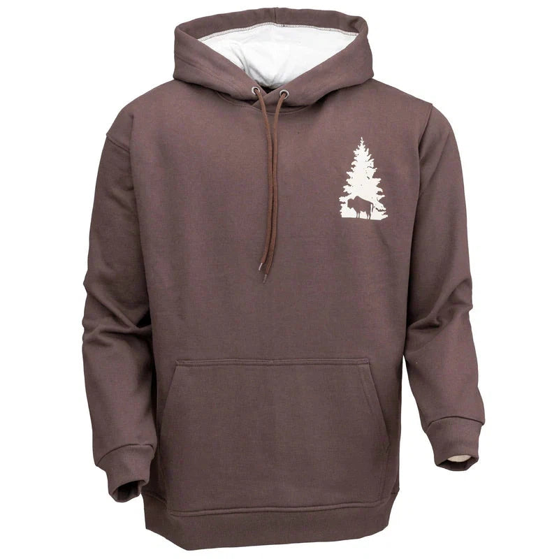 Outback Men's Wayne Long Sleeve Hoodie- Brown