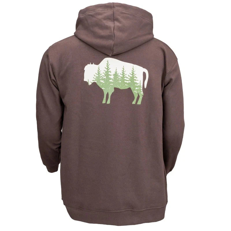 Outback Men's Wayne Long Sleeve Hoodie- Brown