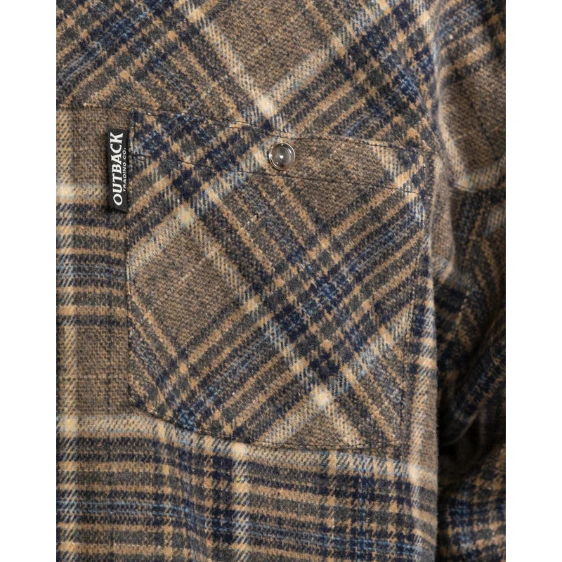 Outback Men's Greyson Long Sleeve Shirt - Brown