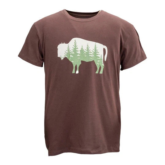 Outback Men's Trevor Comfy Graphic Short Sleeve T-Shirt - Brown