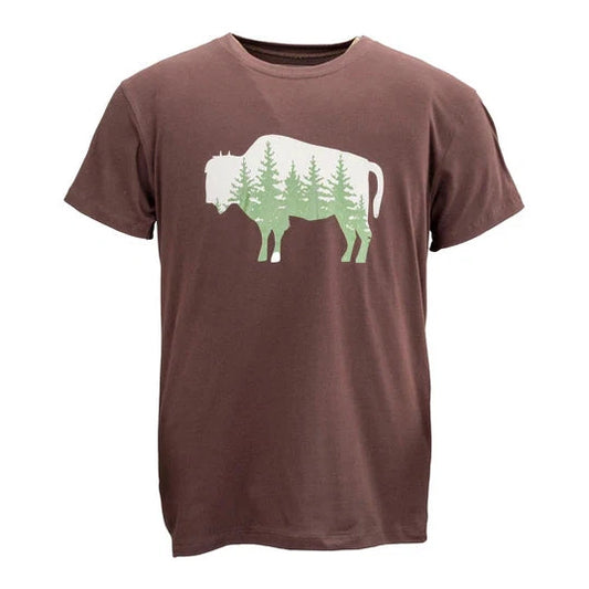 Outback Men's Trevor Comfy Graphic Short Sleeve T-Shirt - Brown