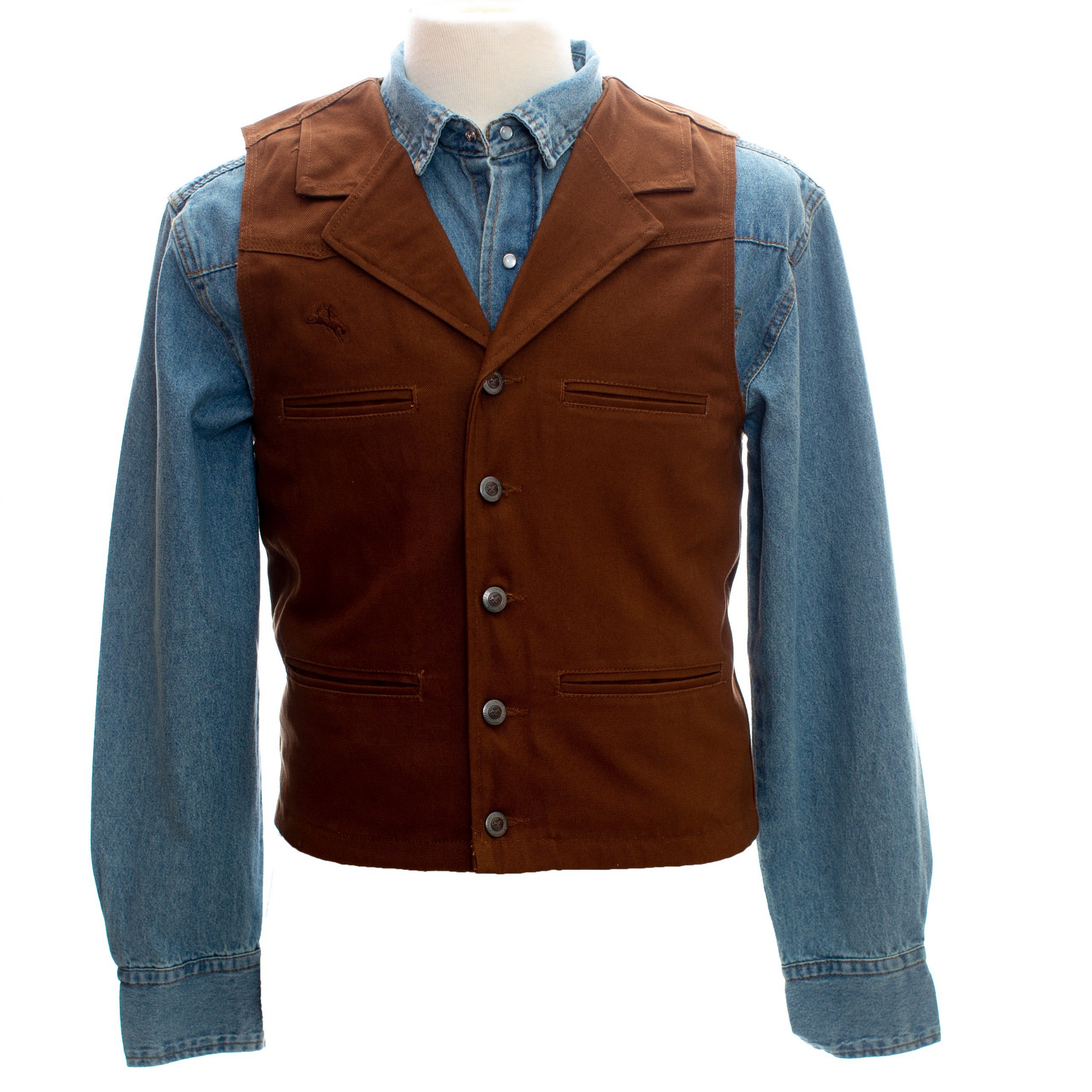 Wyoming Traders Men's  Bronco Canvas Vest - Irvine Tack & Western Wear