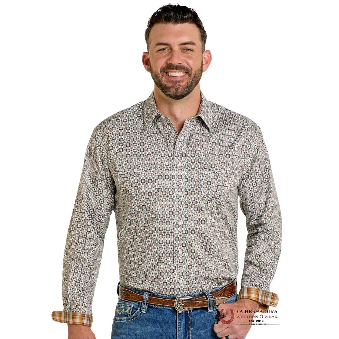 Panhandle Men's Long Sleeve Shirt- Tan