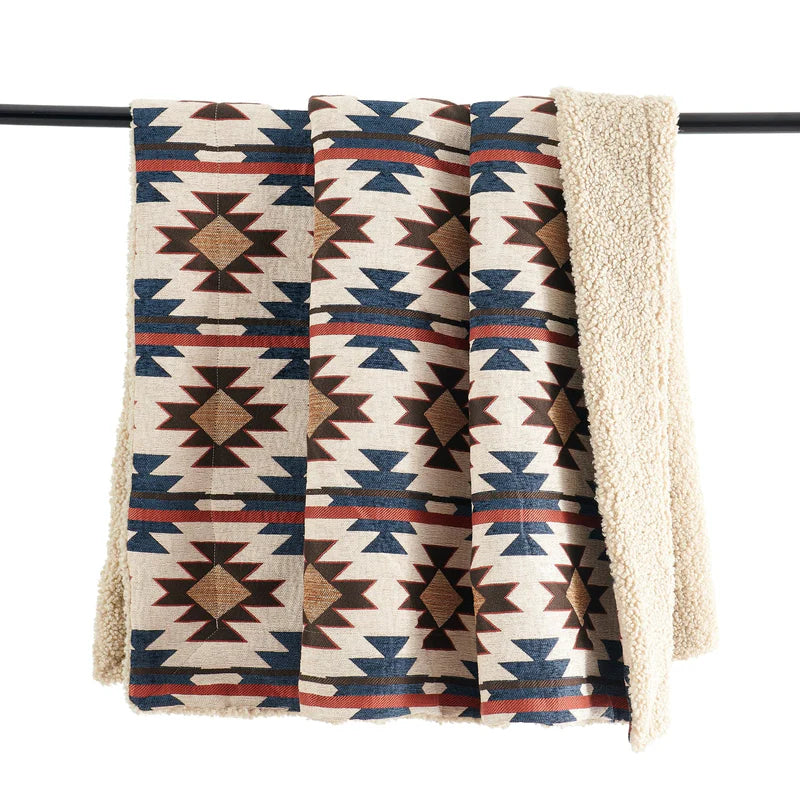 HiEnd Accents Mariella Chenille Teddy Backed Throw