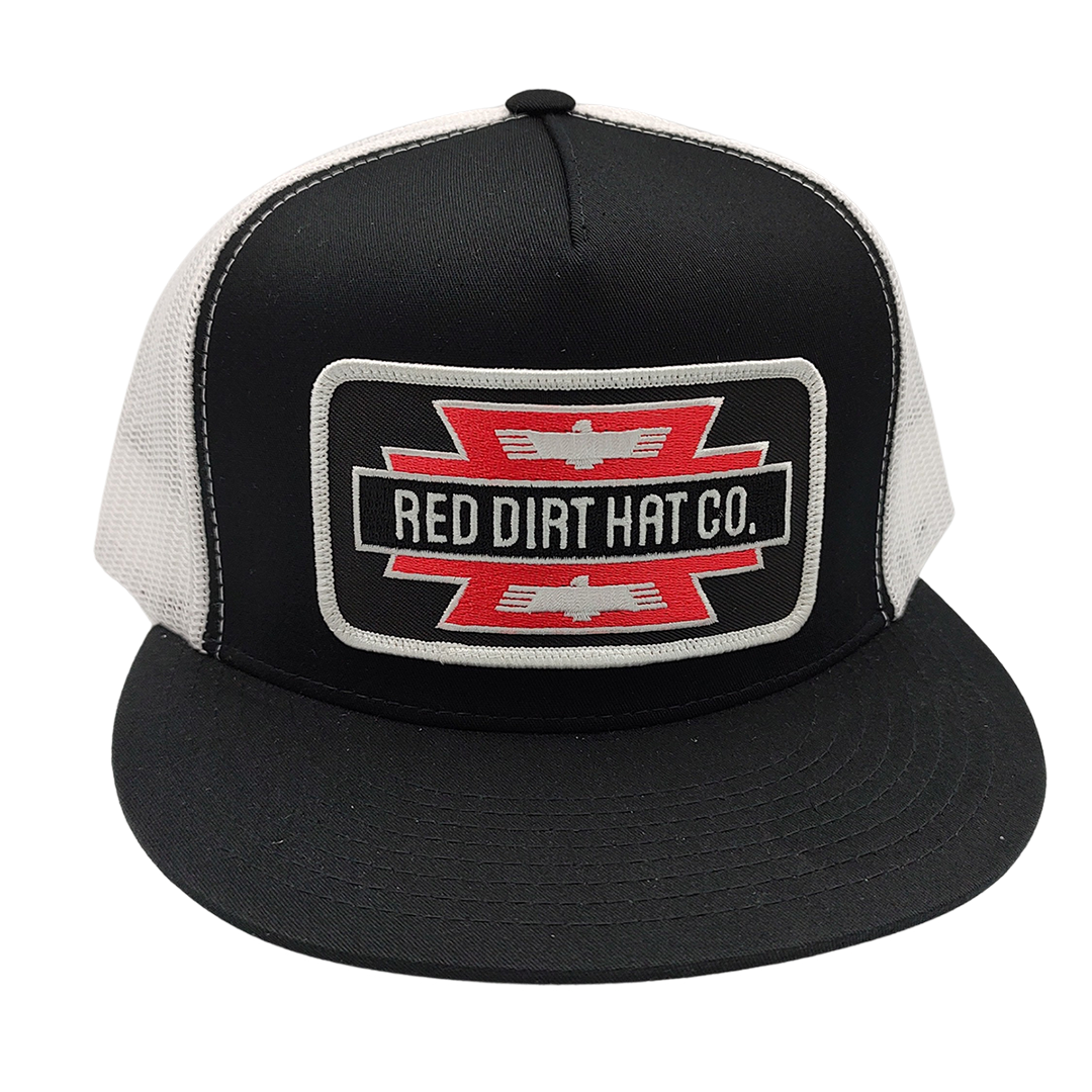 RDHC Tater 5 Panel Mesh Snapback Cap - Black/White
