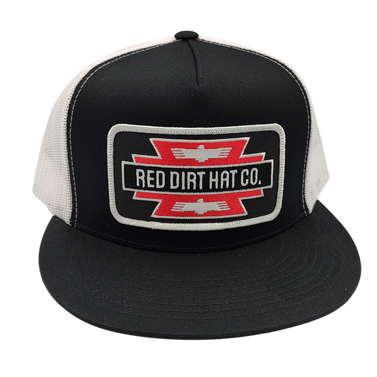 RDHC Tater 5 Panel Mesh Snapback Cap - Black/White