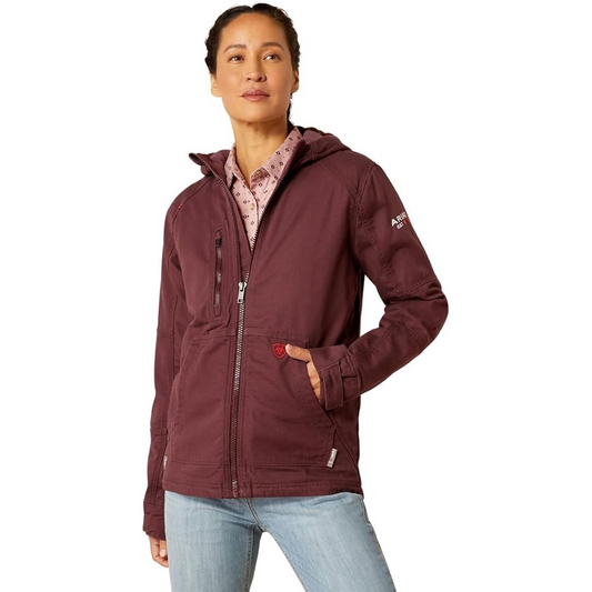 Ariat Women's FR DuraLight Cordura Canvas Jacket - Catawba Grape