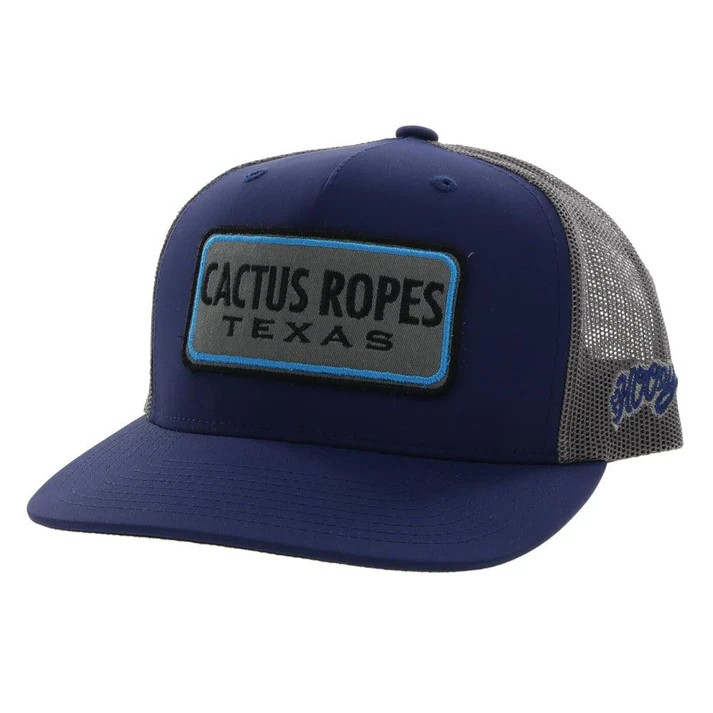 Hooey Cactus Ropes Hybrid Bill Trucker Cap - Navy