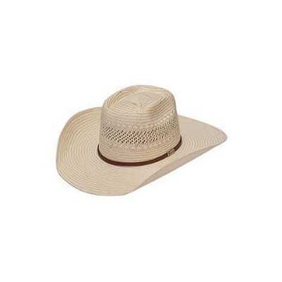 Twister 10X Jute Hat with Brown Leather Band - Ivory &amp; Tan - Irvine Tack &amp; Western Wear
