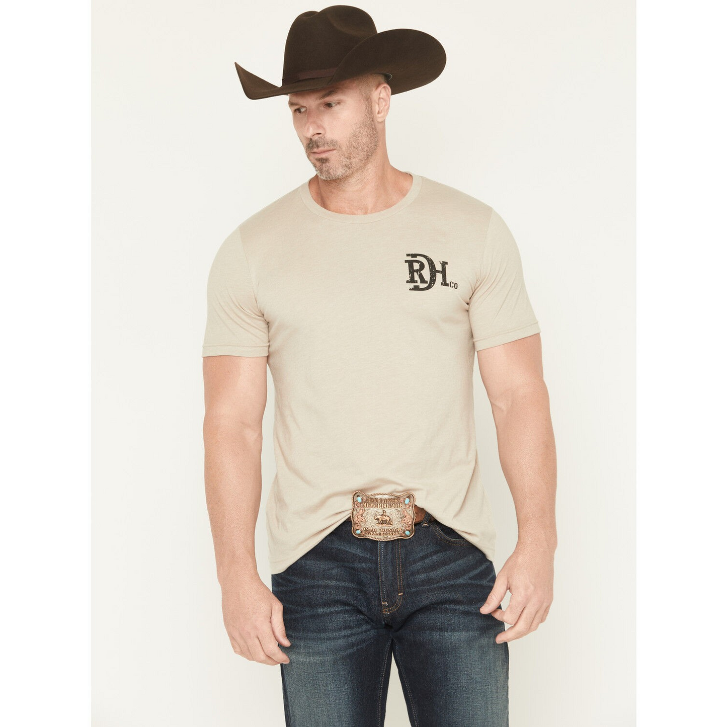 Red Dirt Hat Co. Unisex Diamond Cactus T-Shirt - Tan