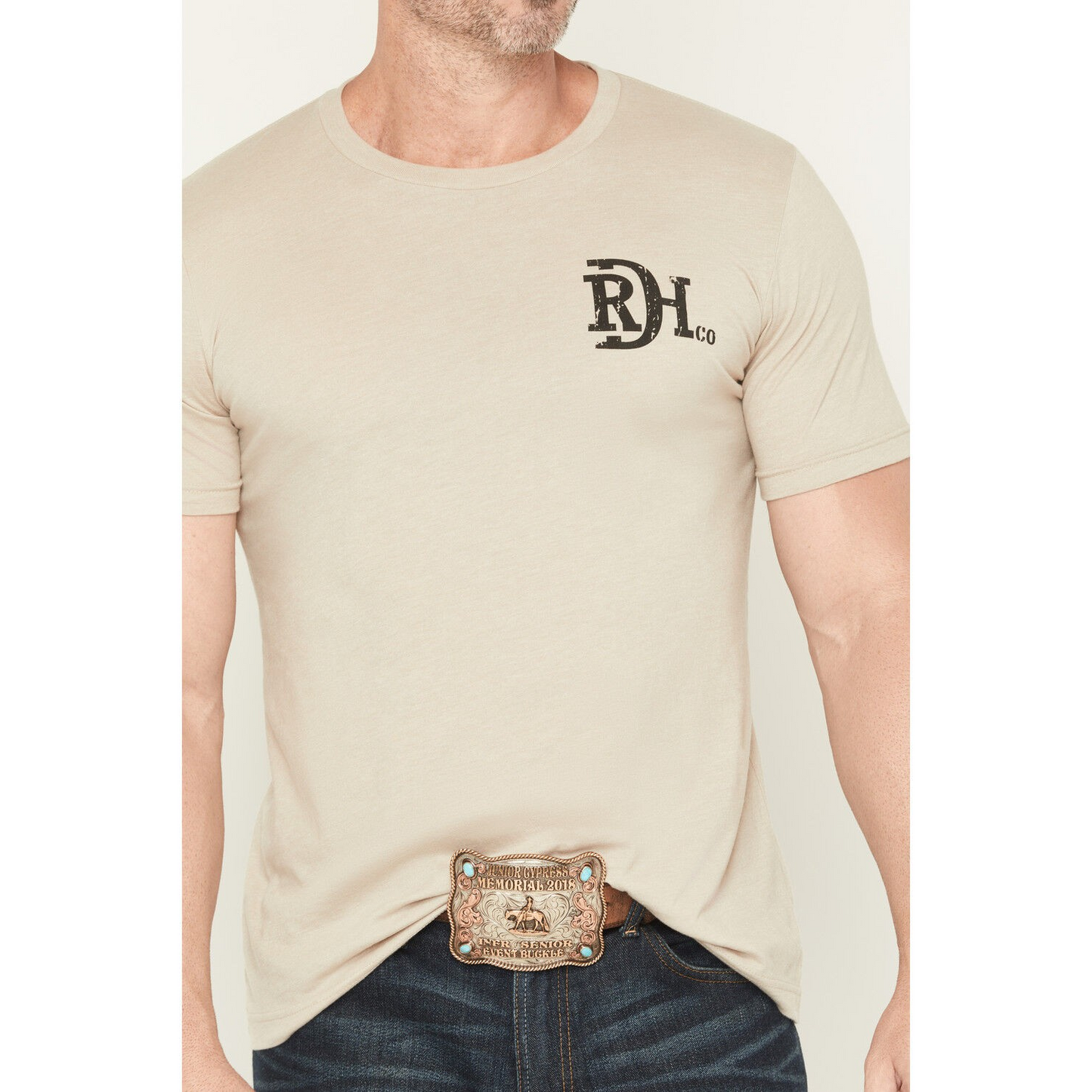 Red Dirt Hat Co. Unisex Diamond Cactus T-Shirt - Tan