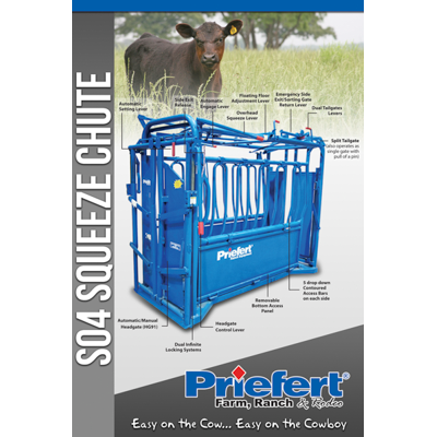 Priefert Livestock Squeeze Chute Model 2004 - Irvine Tack & Western Wear