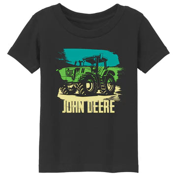 John Deere Toddler Paint Stripe Tee Shirt - Black