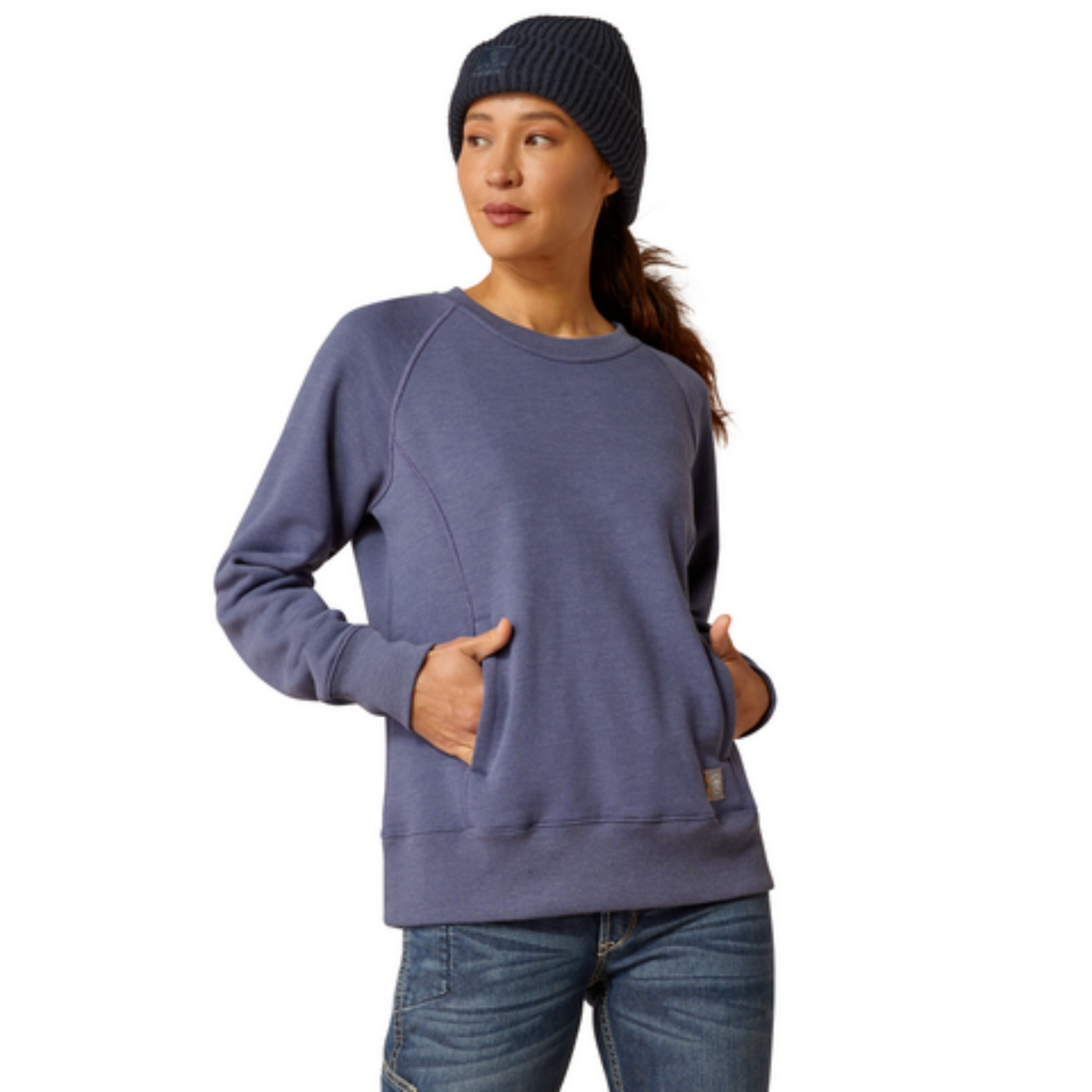 Ariat Women's Rebar Traverse Sweatshirt - Blue Indigo Heather