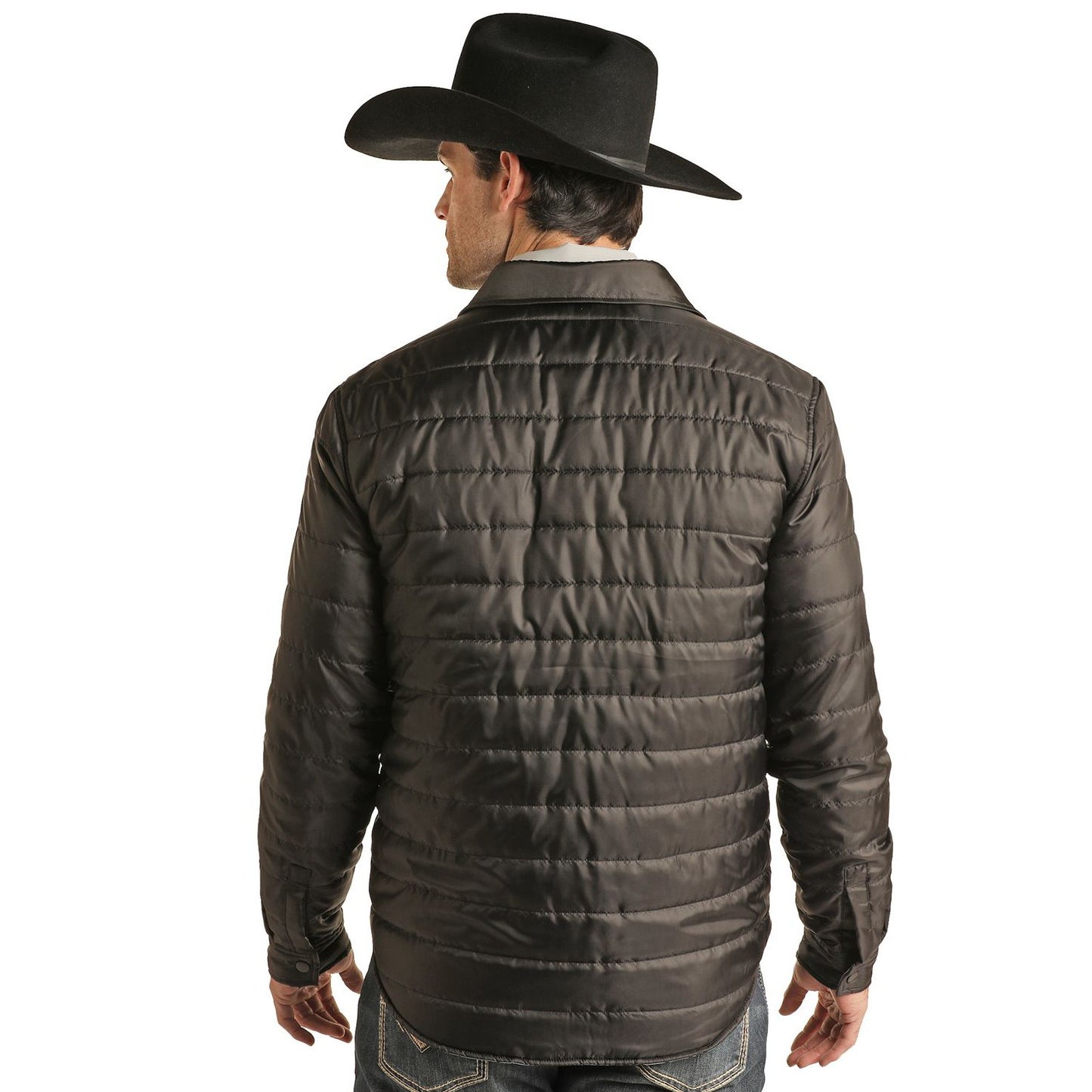 Rock & Roll Men's Solid Light Quilted Jacket