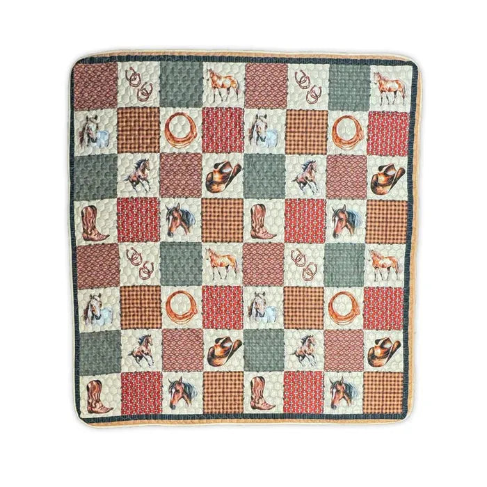 El Paso  3 Piece Premium Quilted Bedspread-Full/Queen